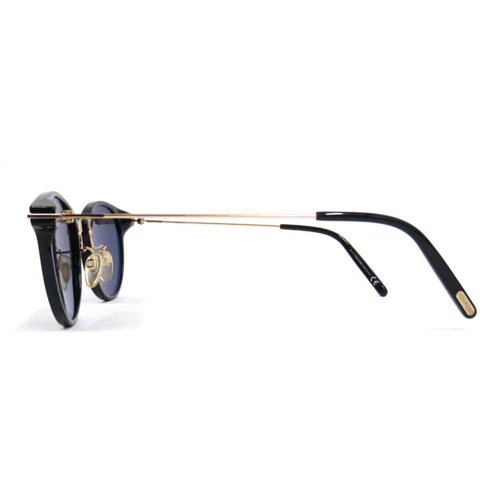 新品同様 TOM FORD トムフォード サングラス アイウェア ボストンシェイプ サイズ49□21-145 ブラック/ゴールド メンズ レディース 古着 中古 USED 新品同様 TOM FORD トムフォード サングラス アイウェア ボストン