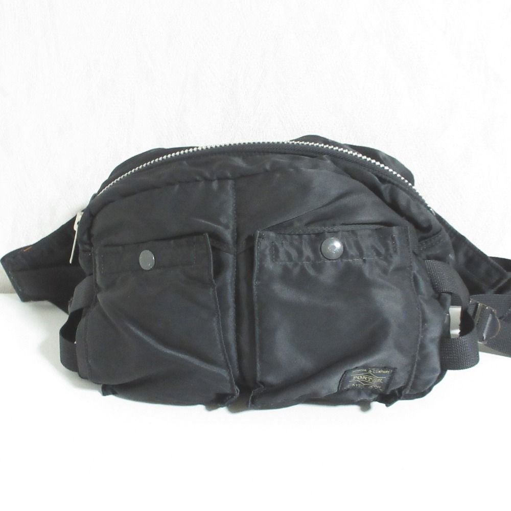 ポータータンカーウエストバック 中古品 美品 PORTER ポーター タンカー ウエストバッグ ボディバッグ ブラック