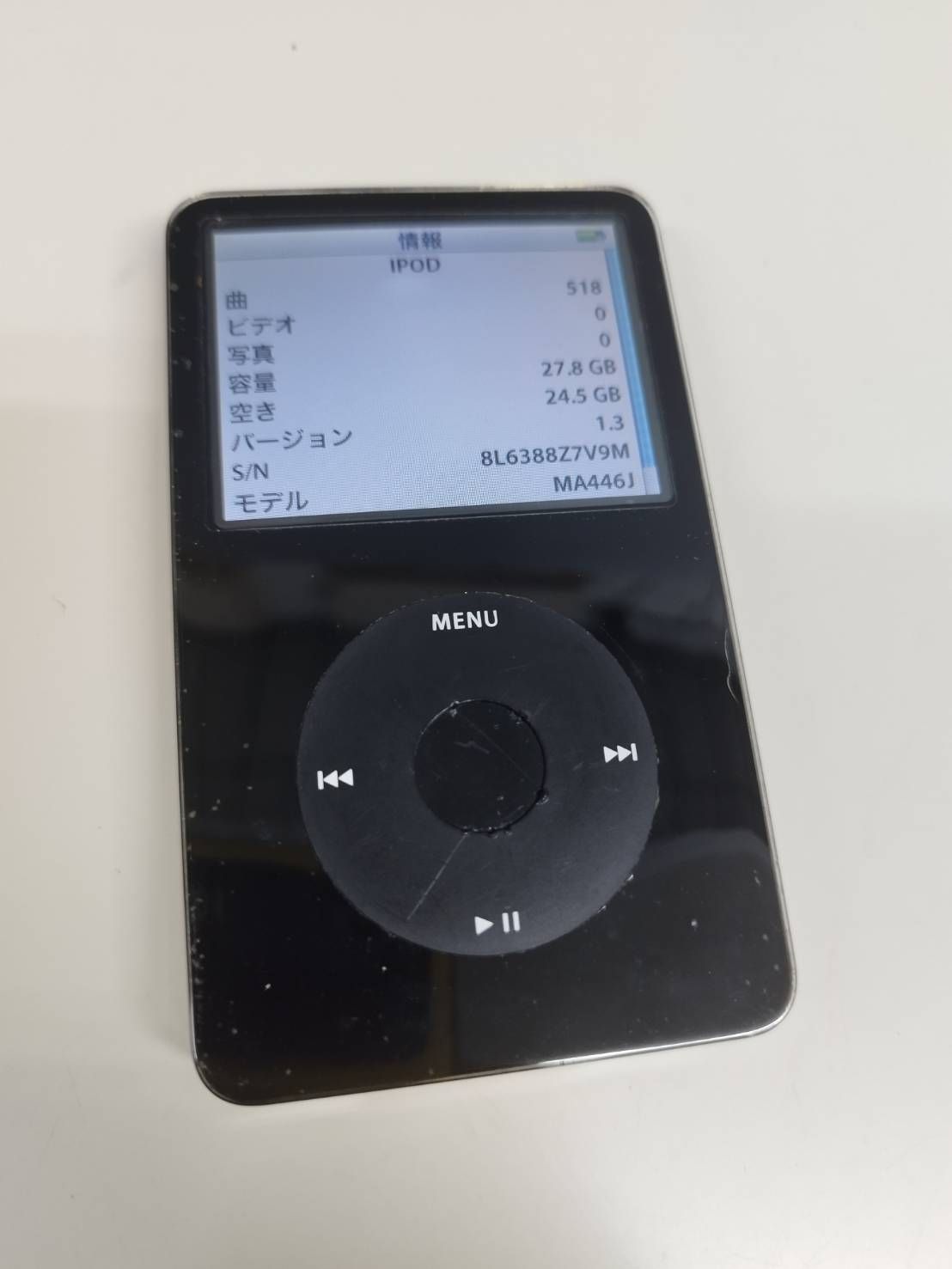 ジャンク】Apple iPod classic 第5世代/A1136/30GB〈MA446J〉 - メルカリ