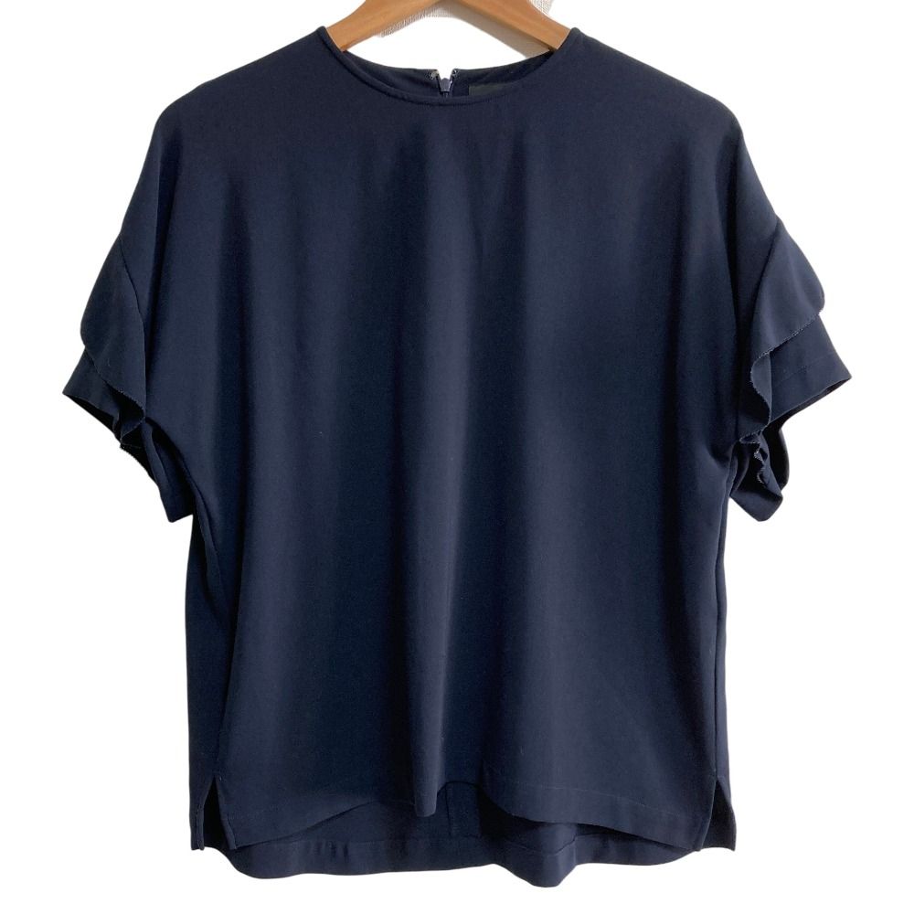 美品 SACRA サクラ DRAPEY TEXTURE TOPS ショートスリーブ ブラウス