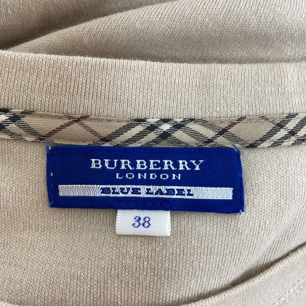 美品 BURBERRY BLUE LABEL バーバリーブルーレーベル ロゴプリント
