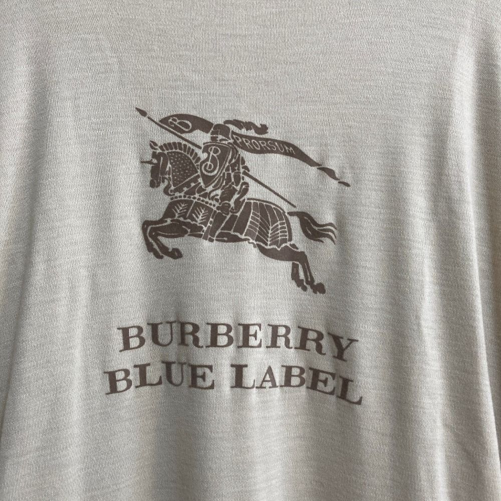 美品 BURBERRY BLUE LABEL バーバリーブルーレーベル ロゴプリント