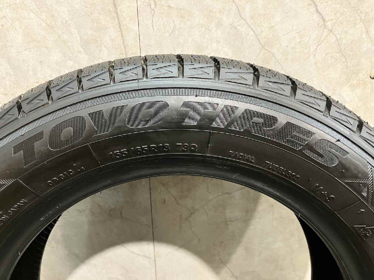 未走行に近い】TOYO OBSERVE GIZ3 155/65R13 13インチ スタッドレス 2 