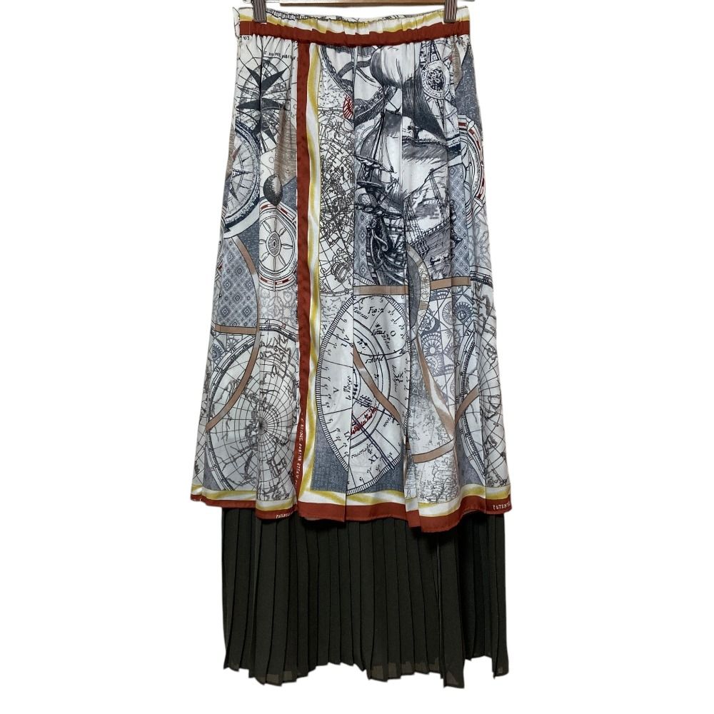 アメリヴィンテージUNDLANDSCAPEPRINTWAISTSLITSKIRT Ameri VINTAGE（アメリ ヴィンテージ）UND GYPSUM ART DRESS 26SS
