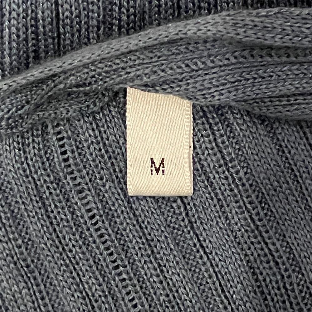 美品 AGNONA アニオナ コットンシルク ニットロングカーディガン M ブルー レディース 古着 中古 USED 美品 AGNONA アニオナ コットンシルク ニットロングカーディガン M