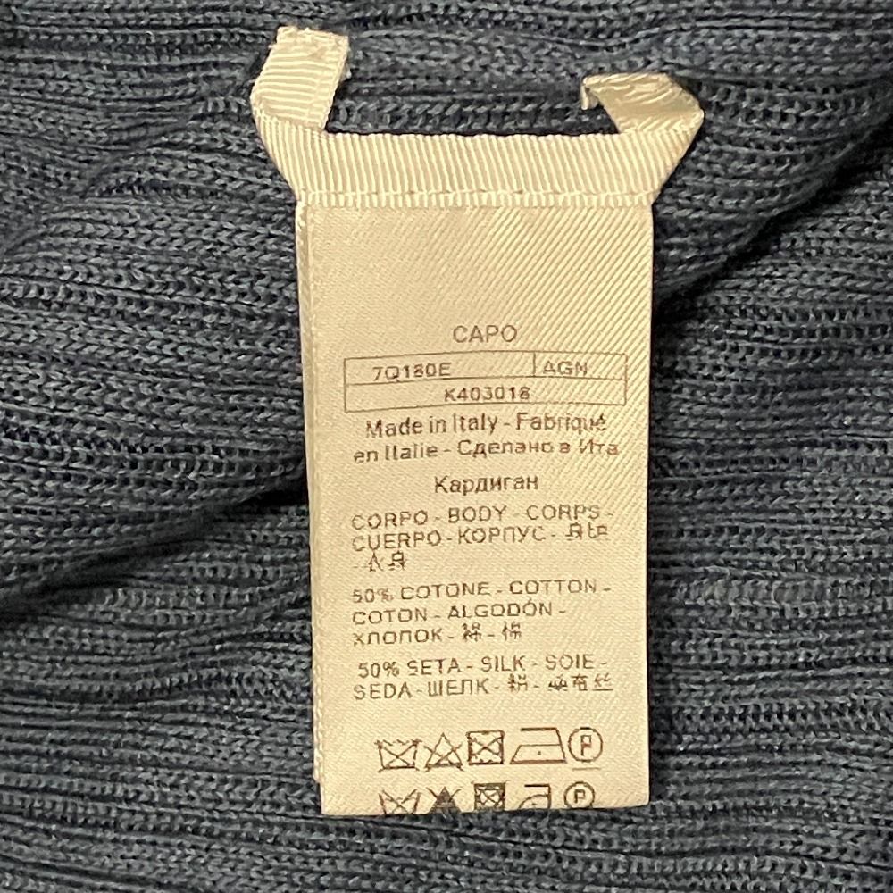 美品 AGNONA アニオナ コットンシルク ニットロングカーディガン M