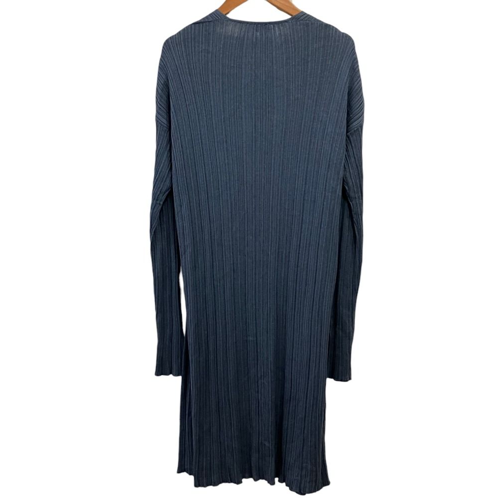 美品 AGNONA アニオナ コットンシルク ニットロングカーディガン M ブルー レディース 古着 中古 USED 美品 AGNONA アニオナ コットンシルク ニットロングカーディガン M