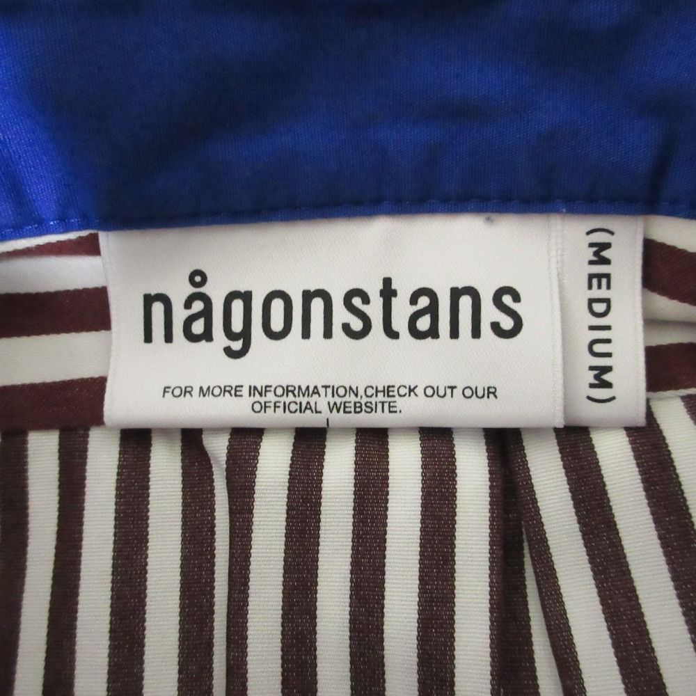 美品 24AW nagonstans ナゴンスタンス ストライプ ミックスシャツ