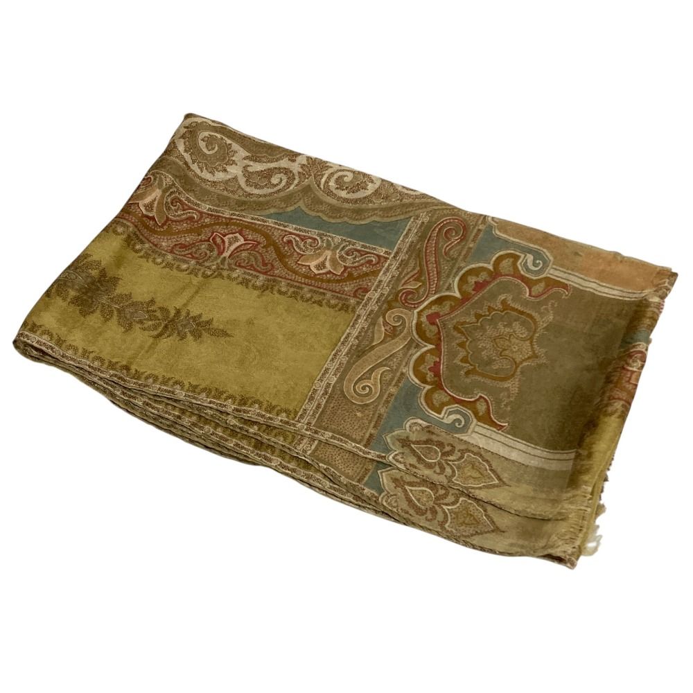 美品 ETRO エトロ ペイズリー柄 シルクストール ショール マフラー
