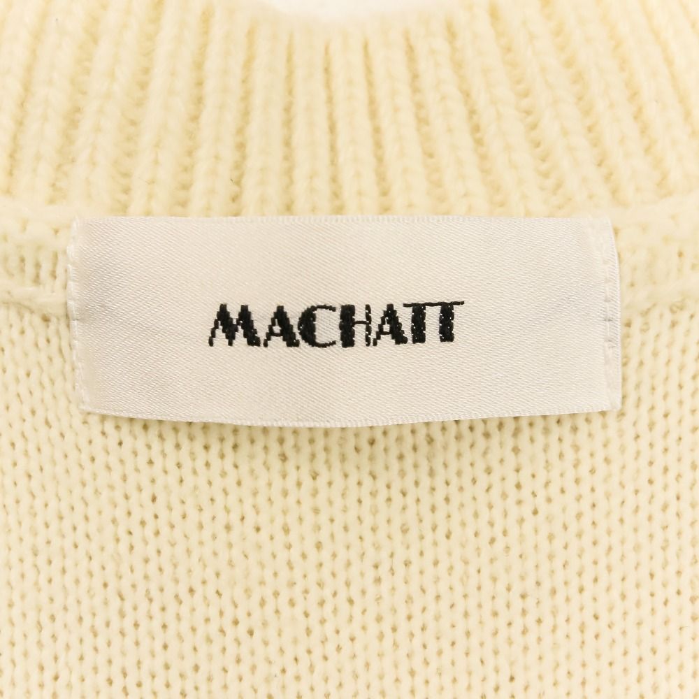 美品 MACHATT マチャット サイドボタン プルオーバー ブークレベスト オフホワイト レディース 古着 中古 USED 美品 MACHATT マチャット サイドボタン プルオーバー ブークレベスト