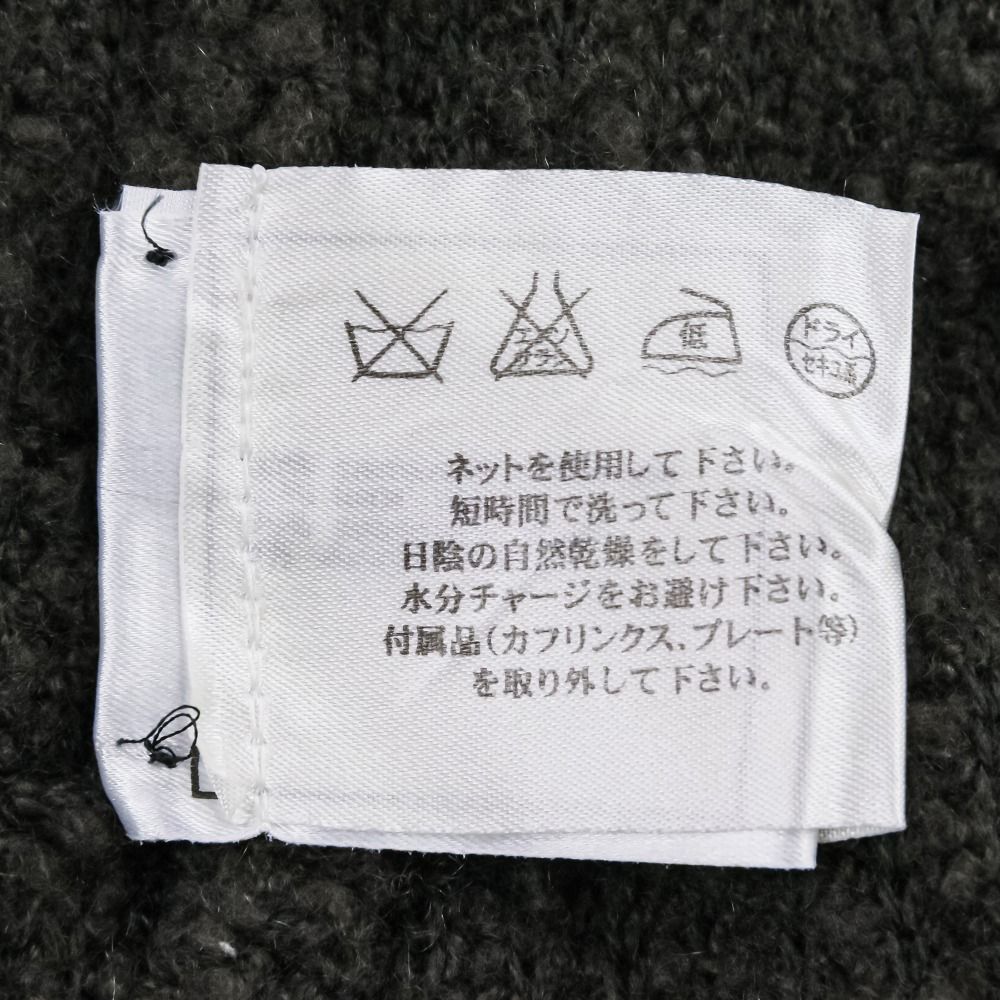 美品 CHANEL シャネル カシミヤニットガウンコート グレー レディース