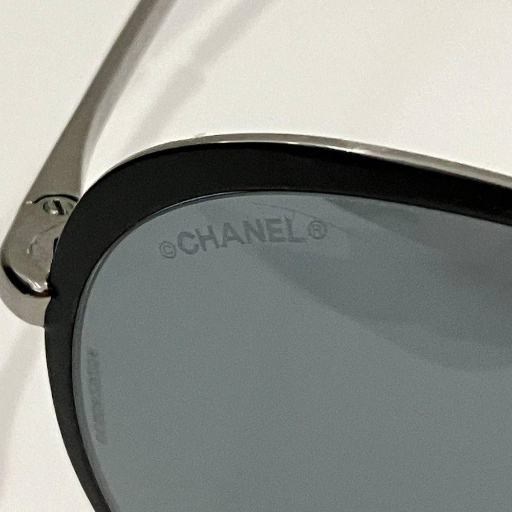 CHANEL シャネル メタル ラウンド サングラス 4206 サイズ55□18-140 3N ガンメタ系 レディース 古着 中古 USED CHANEL - CHANEL シャネル メタル ラウンド サングラス 4206 サイズ55