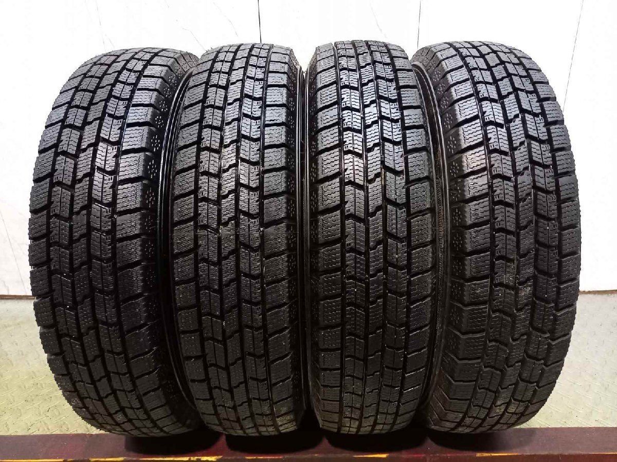 【走行短め】GOODYEAR ICENAVI7 145/80R13 13インチ スタッドレス 4本 21年製 N-BOX キャロル スペーシア ワゴンR等　(KTA486)