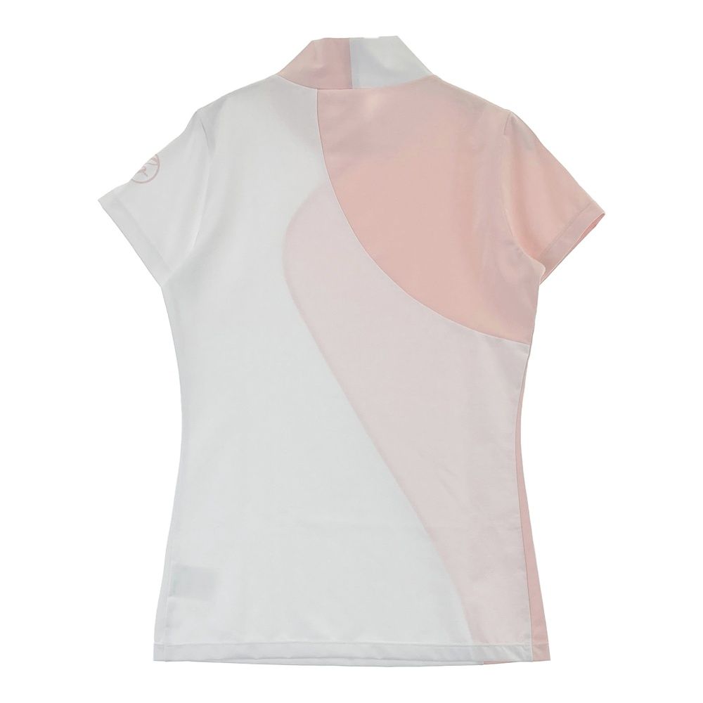 DESCENTE ゴルフ Cool 半袖シャツウェアー　S ピンク サイズ：S DESCENTE GOLF デサントゴルフ ハイネック 半袖Tシャツ