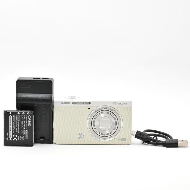 CASIO EXILIM EX-ZR50 セルフィー チルト液晶 ホワイト CASIO デジタルカメラ EXILIM EX-ZR50WE