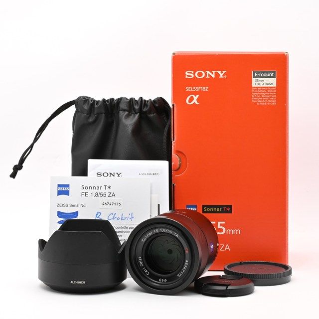 良品＞ SONY Sonnar T* FE 55mm F1.8 ZA SEL55F18Z｜単焦点レンズ