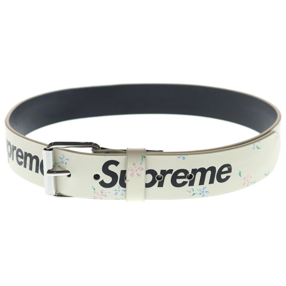 Supreme Repeat Leather Belt ホワイト SUPREME (シュプリーム) 25AW SUPREME REPEAT LEATHER BELT FLORAL