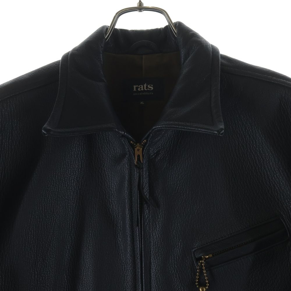 RATS シングルレザージャケット RATS (ラッツ) ジップアップ ラムレザー シングルライダースジャケット