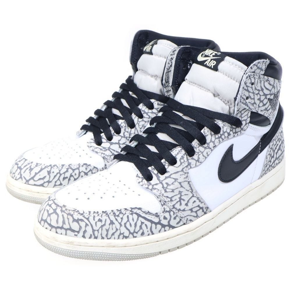 NIKE (ナイキ) AIR JORDAN 1 RETRO HIGH OG WHITE CEMENT ELEPHANT