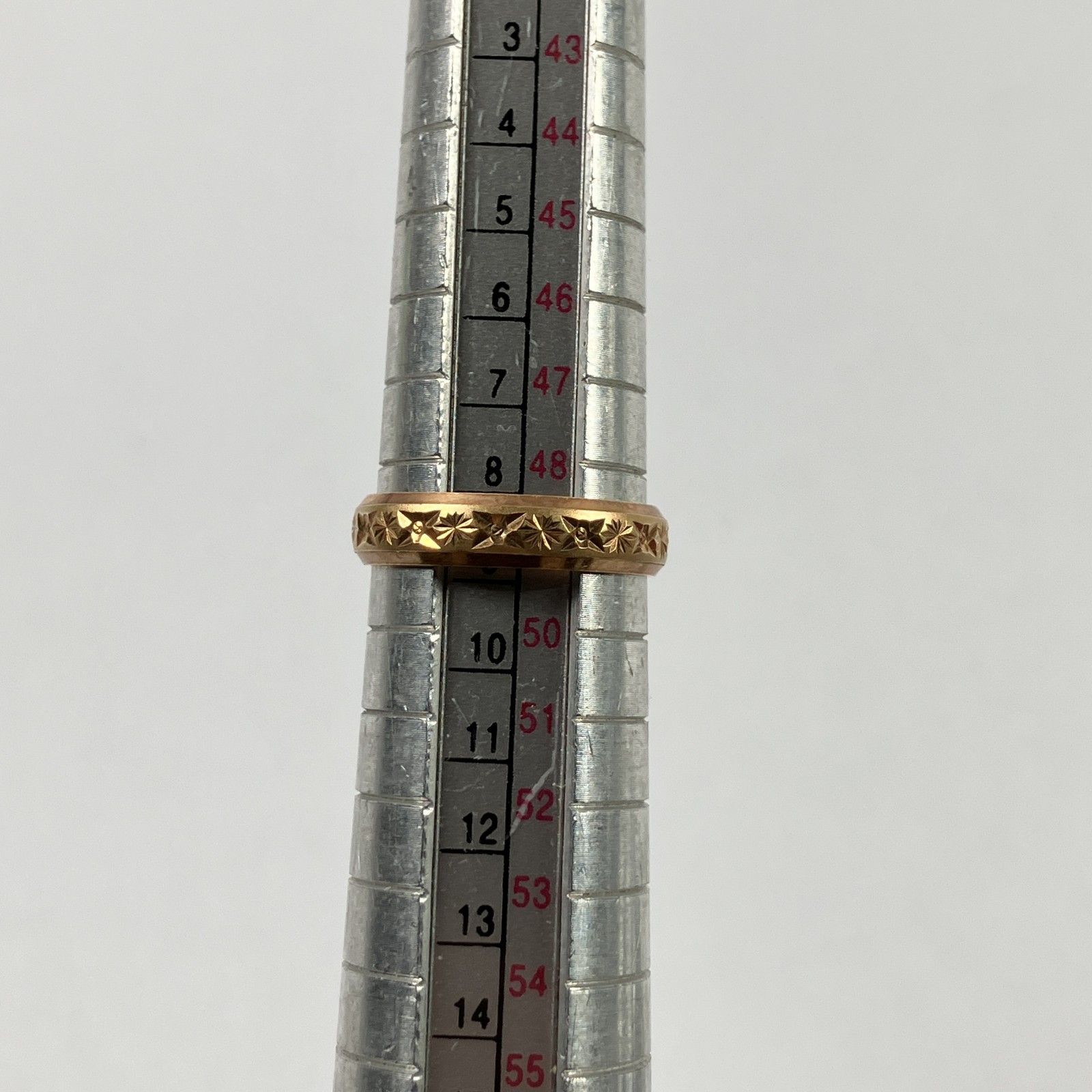 ☆ K18刻印 18金 レッドゴールド 指輪 リング 7号 総重量2.99g 