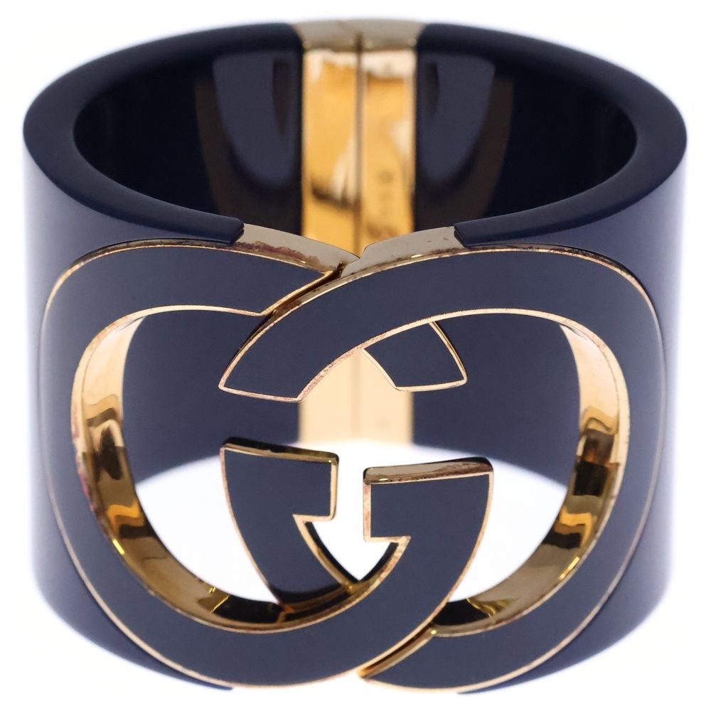 GUCCI グッチ Gロゴ インターロッキング ブレスレット バングル GUCCI (グッチ) インターロッキングG バングル ブレスレット ブルー GP