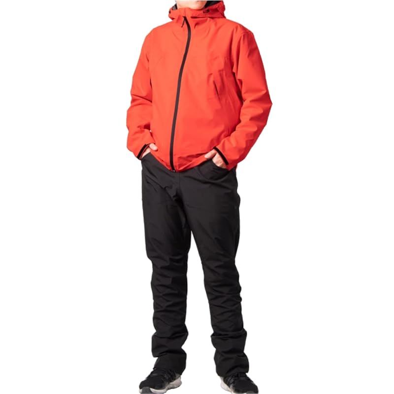 【新品】 [マック] レインウェア スムーズレインスーツ レッド M 1