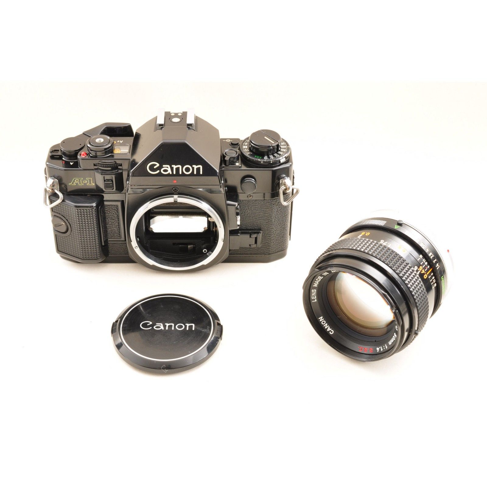 Canon A-1 黒 FD 50mm F1.4 SSC フィルムカメラ 一眼レフ , キャノン