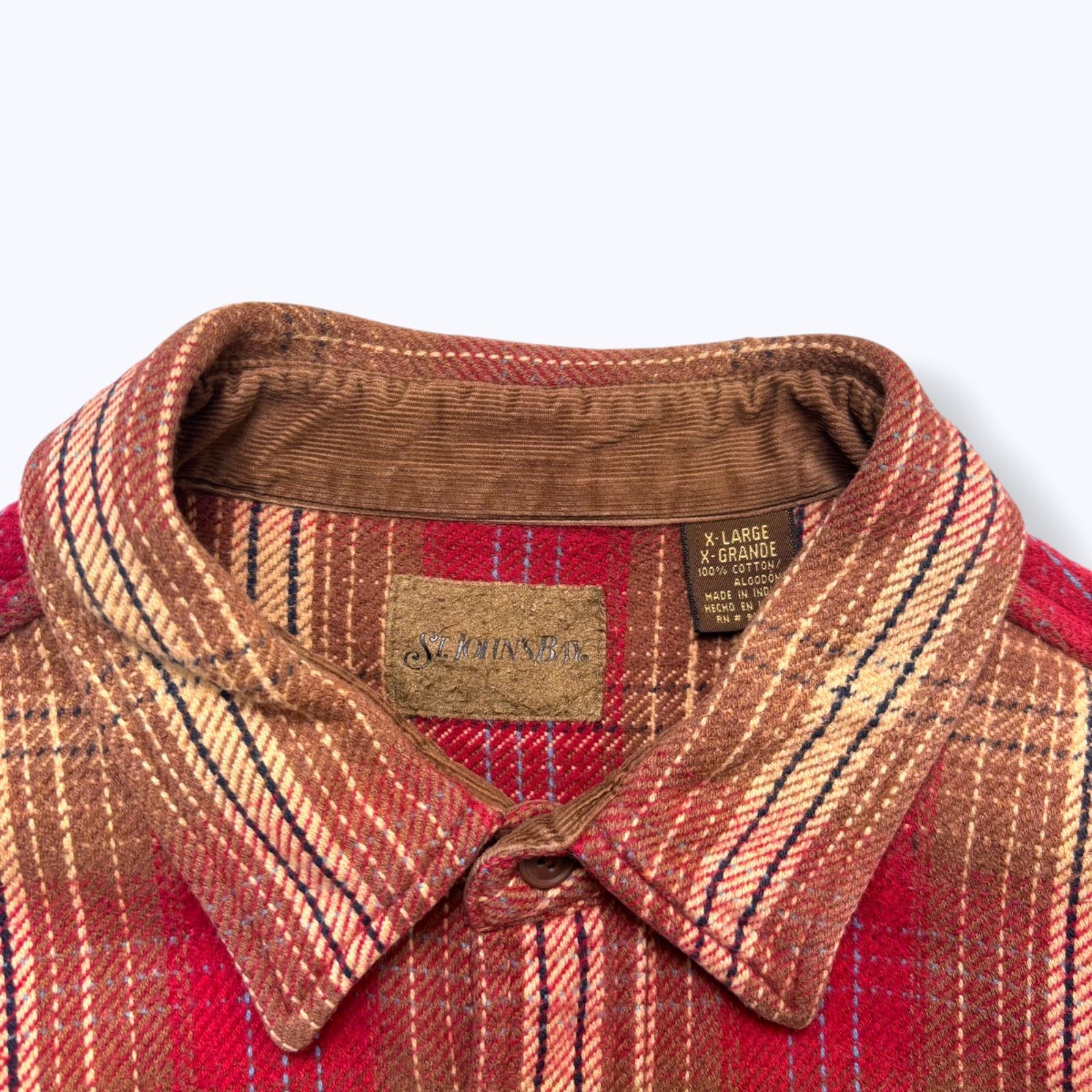 90s ST JOHN'S BAY Heavy Flannel Shirts 【XL】 90年代 セント