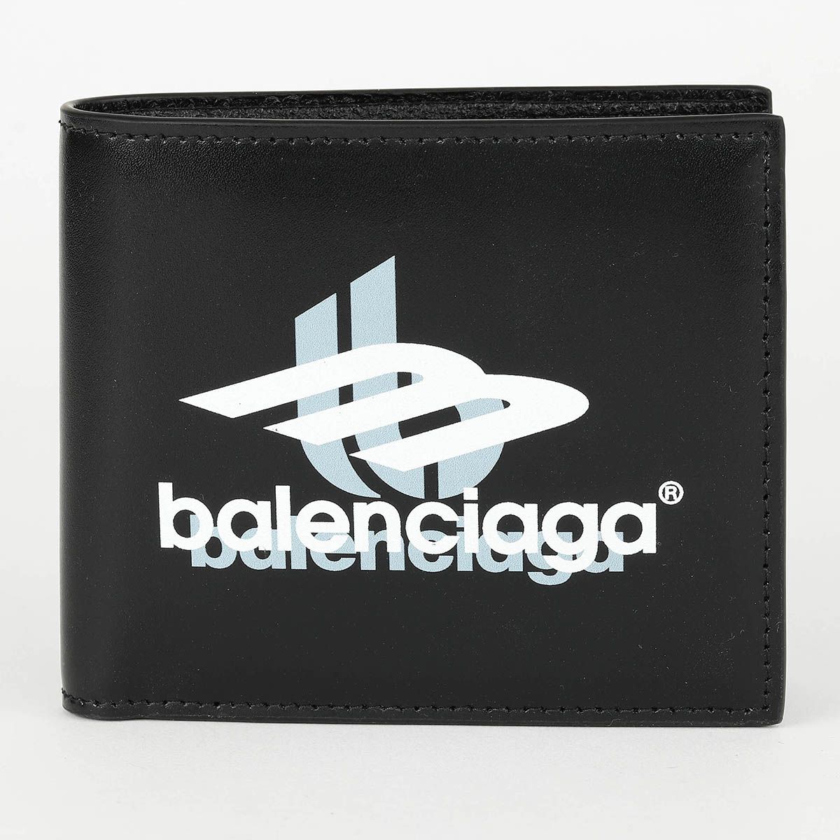 新品 バレンシアガ BALENCIAGA 2つ折り財布 スポーツ ロゴ ブラック 新品 バレンシアガ BALENCIAGA 2つ折り財布 スポーツ ロゴ ブラック