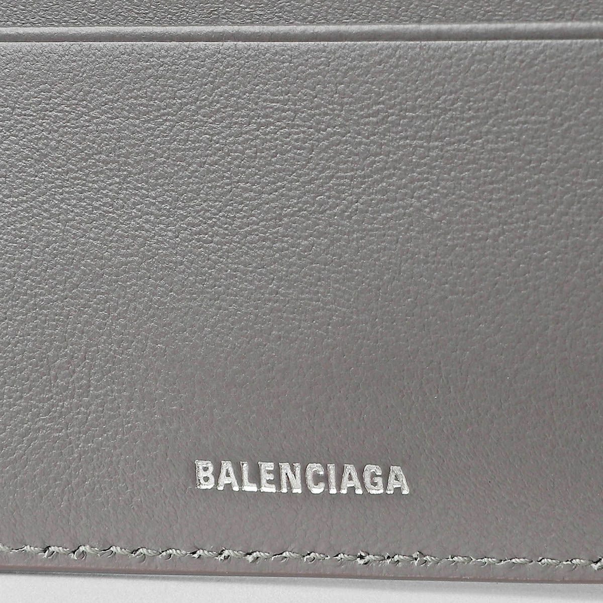 新品 バレンシアガ BALENCIAGA 2つ折り財布 シグネチャー グレー