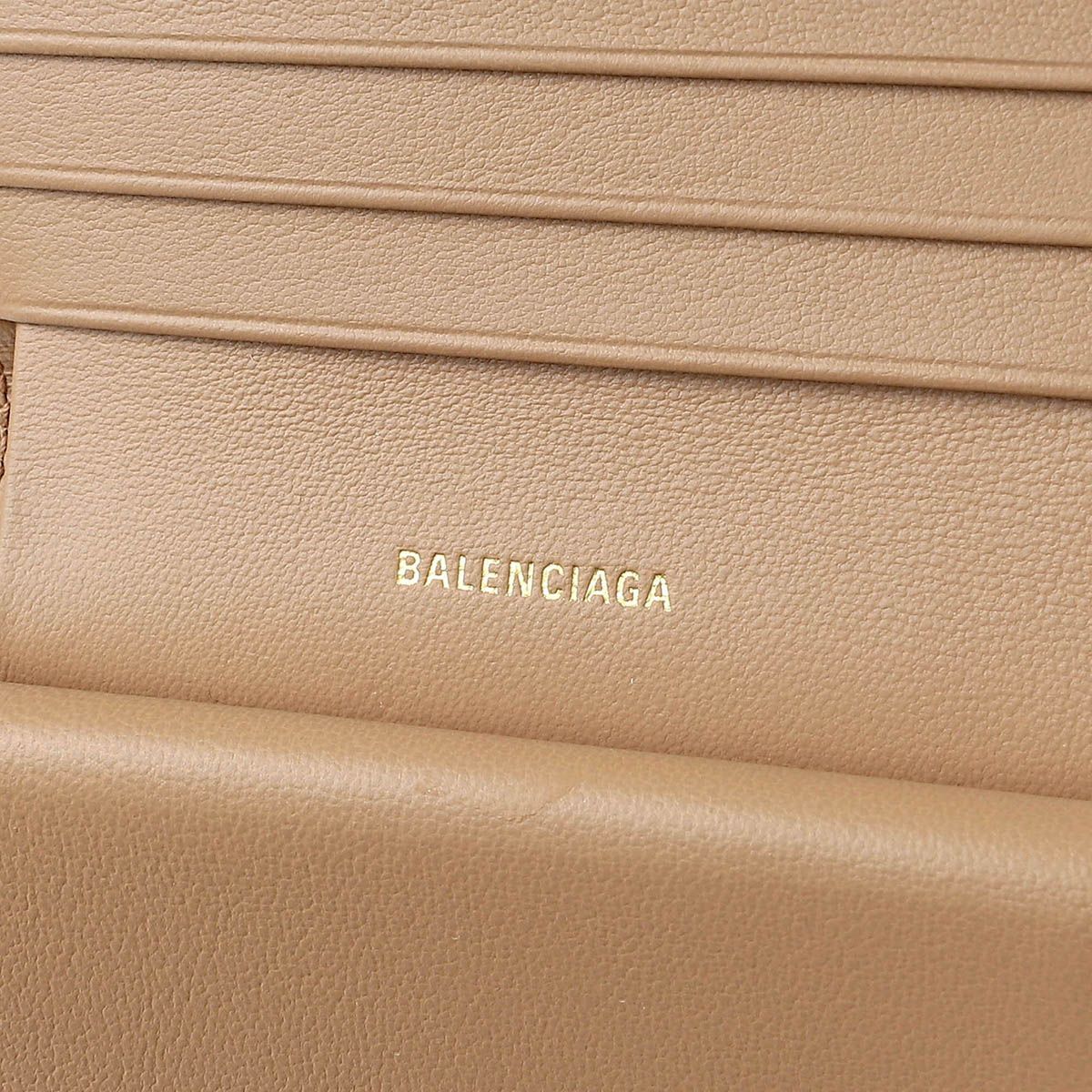 新品 バレンシアガ BALENCIAGA 2つ折り財布 キャッシュ ベージュ