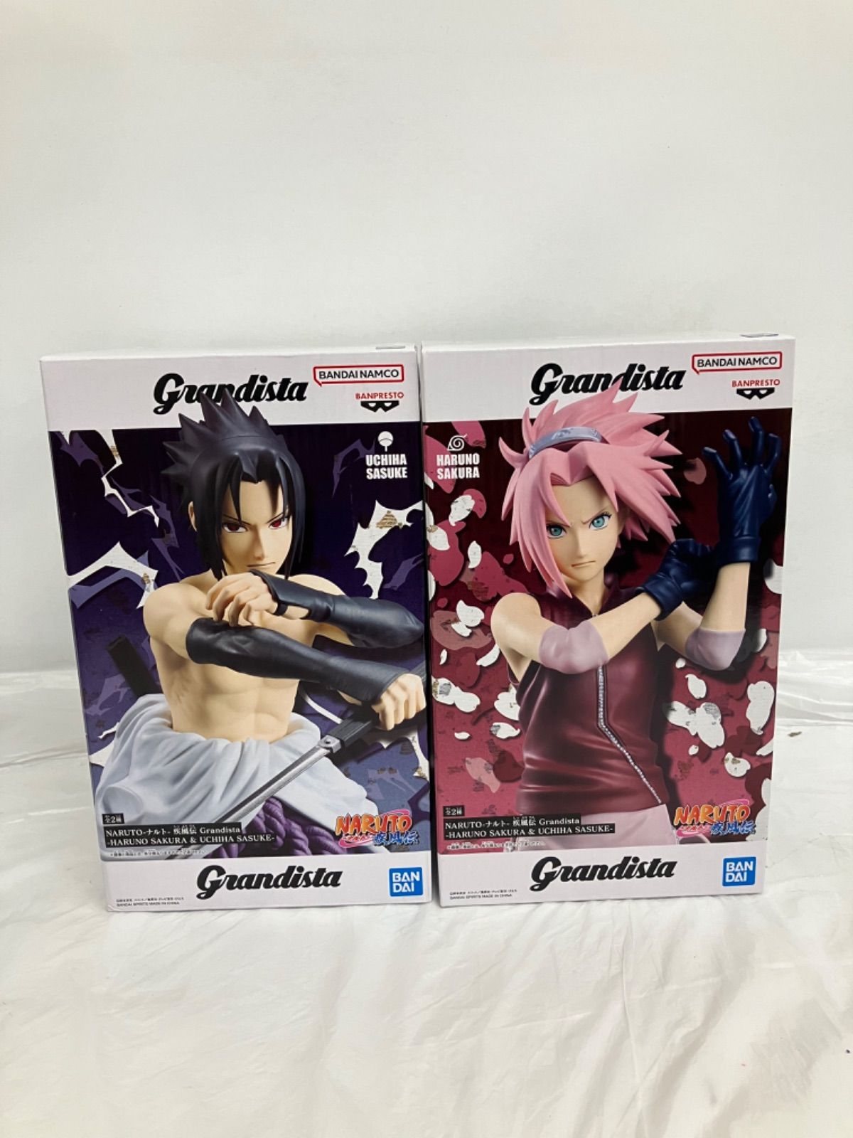 未開封 NARUTO ナルト Grandista 春野サクラ うちはサスケ フィギュア 