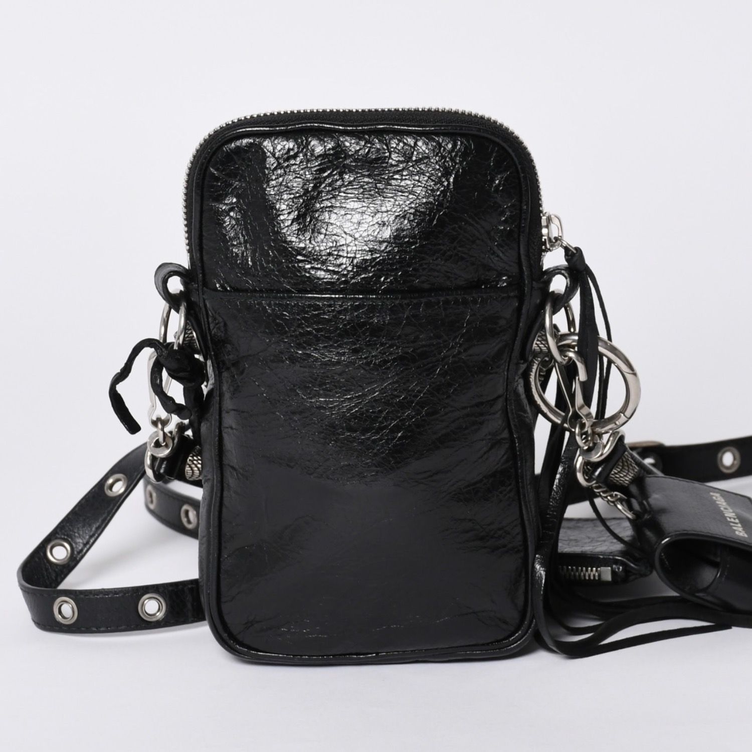 BALENCIAGA(バレンシアガ) ショルダーバッグ美品  ル・カゴール 742015 黒 ストラップ着脱可 レザー BALENCIAGA - BALENCIAGA(バレンシアガ) ショルダーバッグ美品 ル