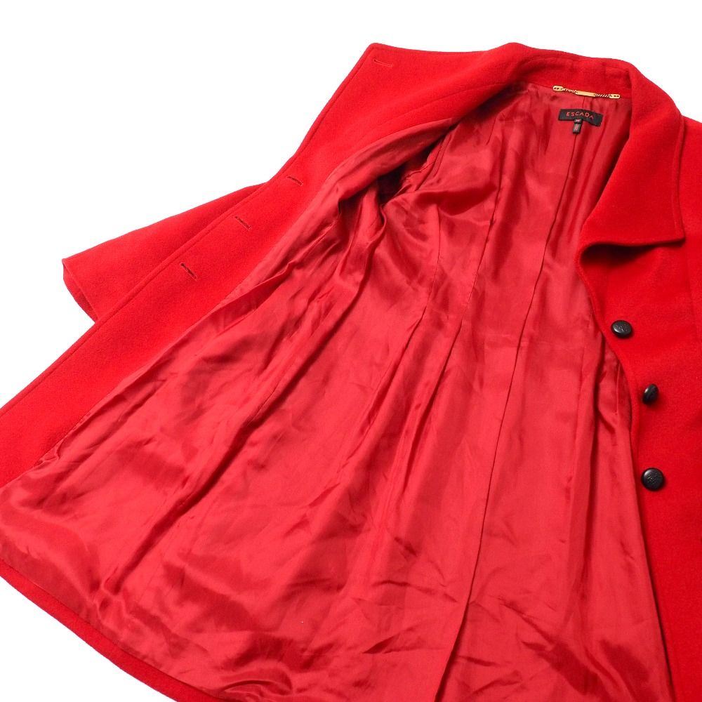 ESCADA エスカーダ コート サイズ38 ウール×アンゴラ ブランド古着