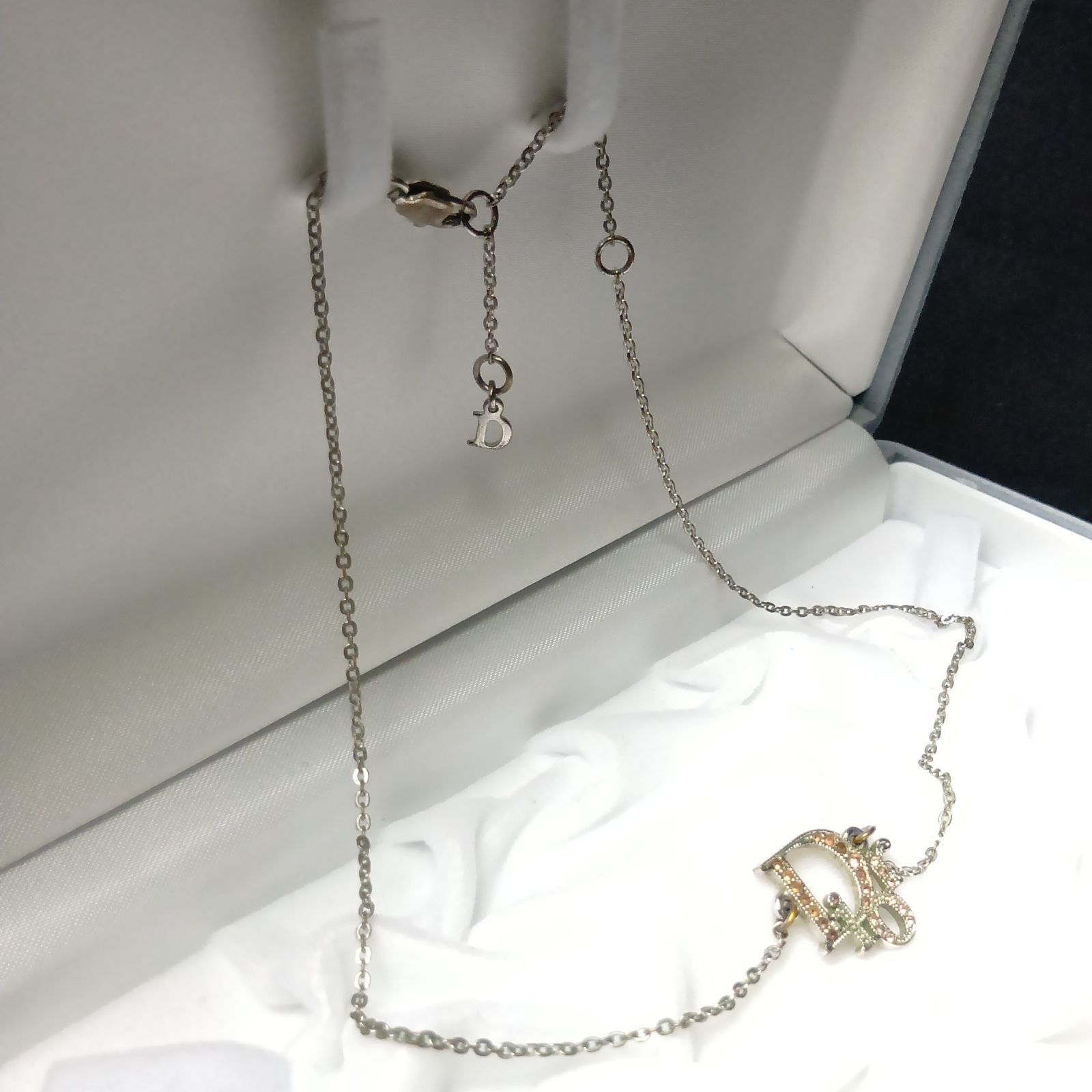 Christian Dior] クリスチャンディオール ネックレス ロゴ ライン