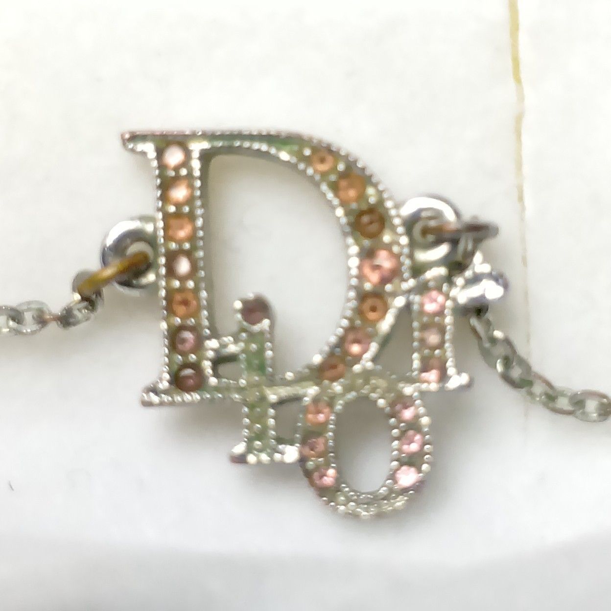 Christian Dior] クリスチャンディオール ネックレス ロゴ ライン 