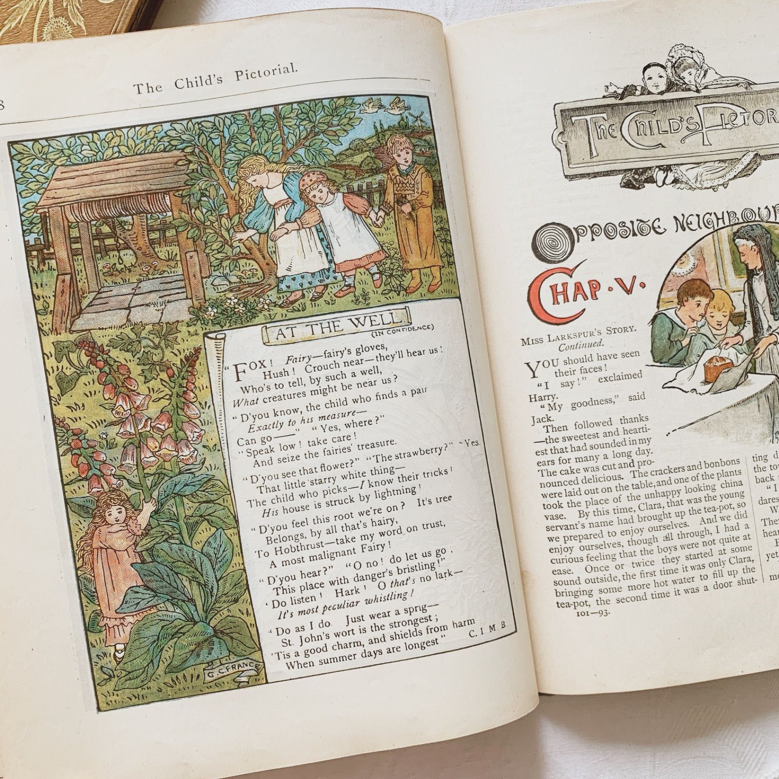 The Child's Pictorial 1893年 -豊富な挿画が貴重な 英国アンティーク