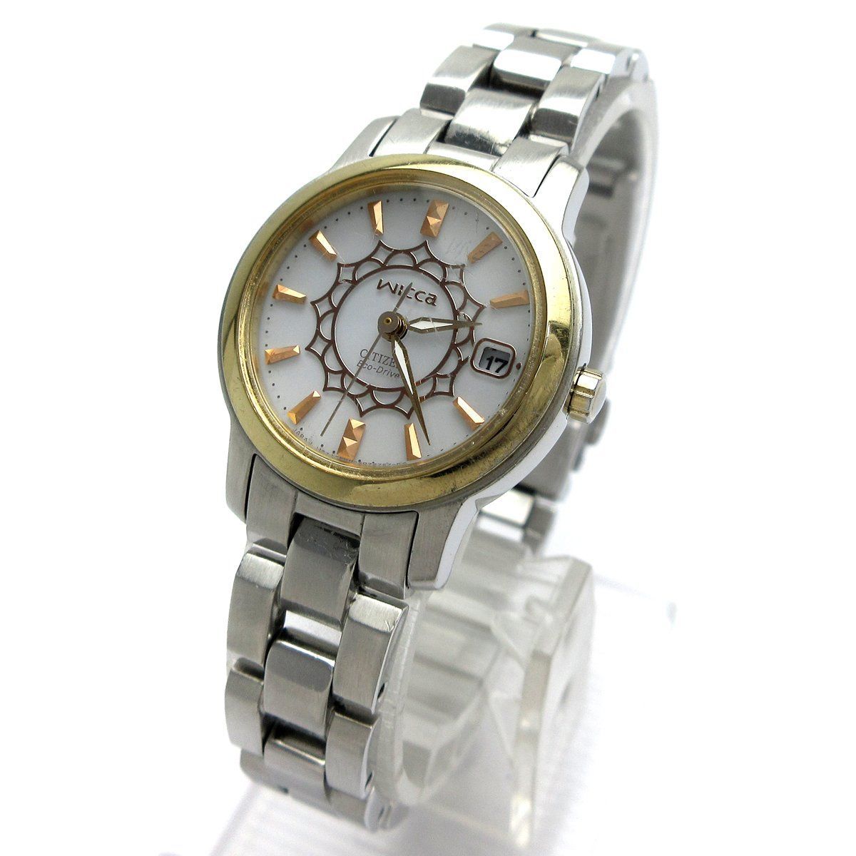 シチズン CITIZEN ウィッカ Wicca レディース ゴールドコンビ ソーラー 