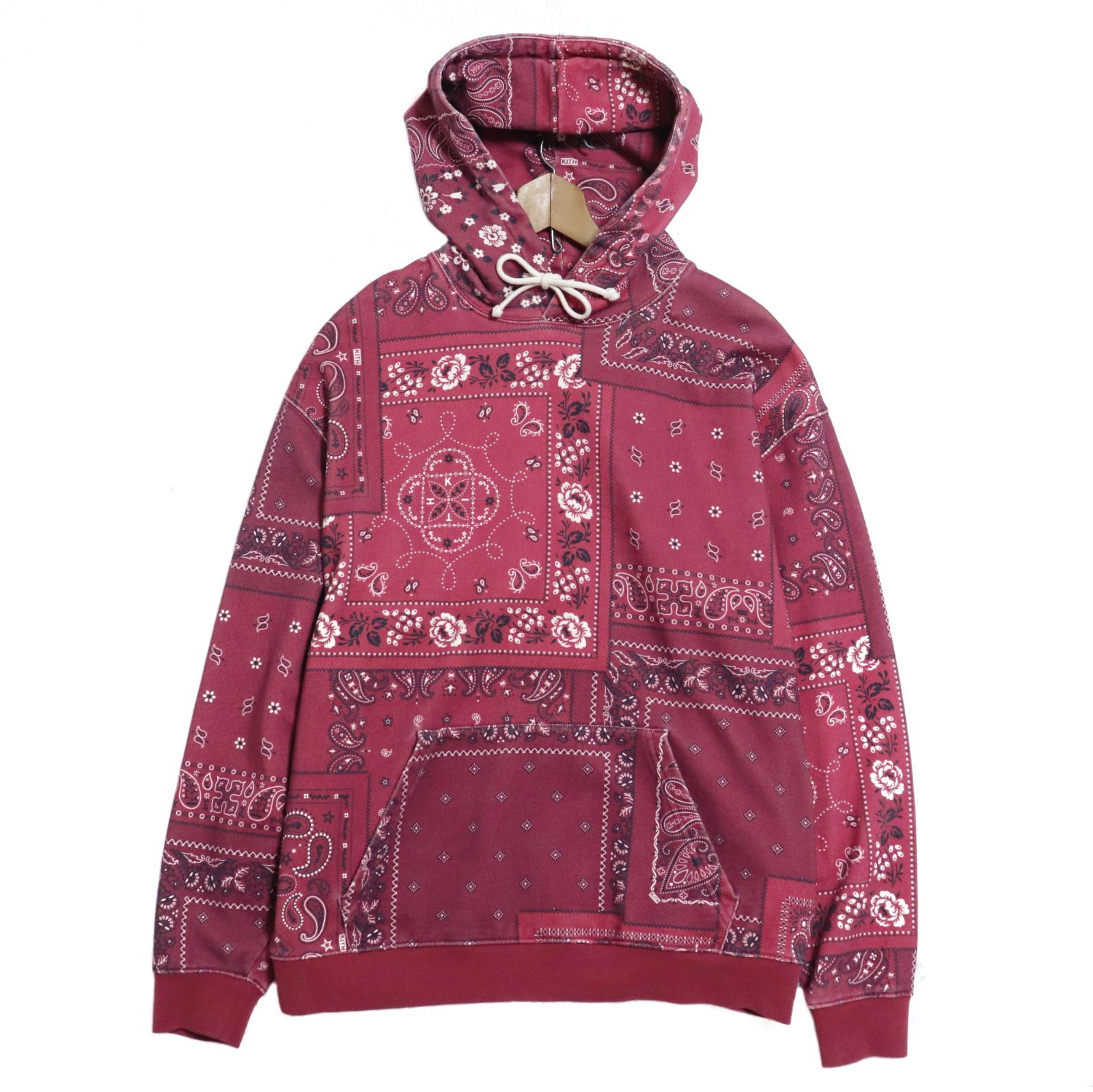 KITH キス 総柄 花柄 ペイズリー柄 フーディー プルオーバーパーカー KITH キス 総柄 花柄 ペイズリー柄 フーディー プルオーバーパーカー