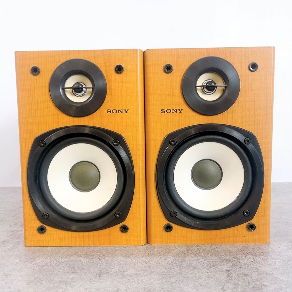 H-1169 SONY CD/MDコンポ HCD-M3 SS-CM3 シルバー ウッドスピーカー