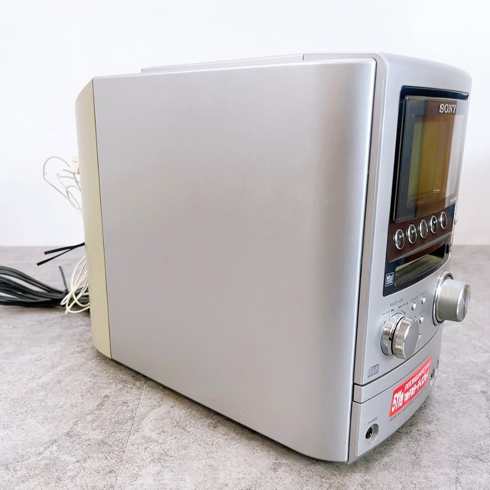 H-1169 SONY CD/MDコンポ HCD-M3 SS-CM3 シルバー ウッドスピーカー