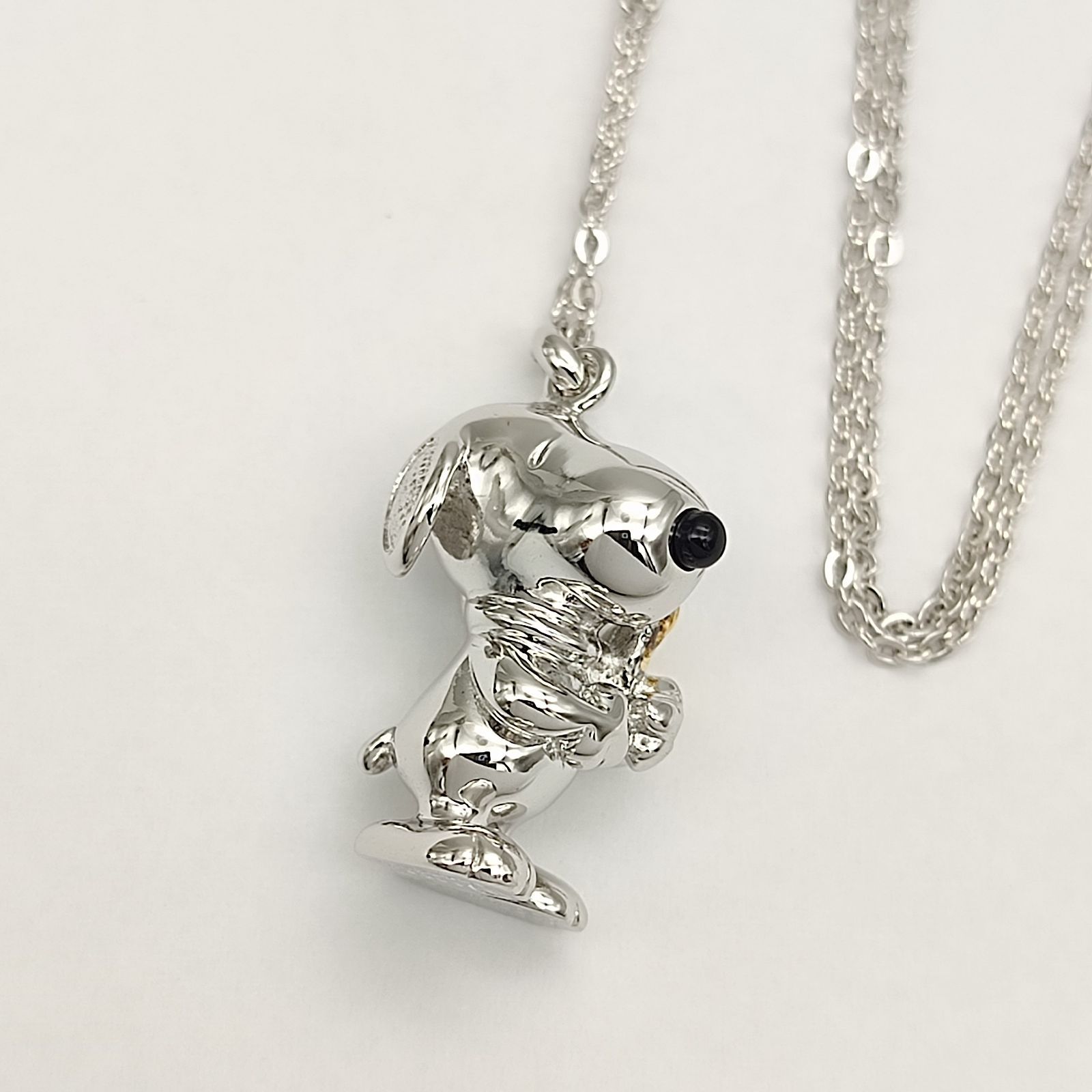 超美品】スヌーピー×ウッドストック ネックレス シルバー925 SILVER 46 