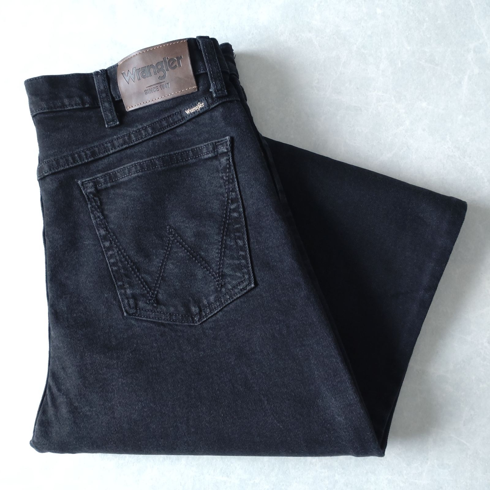 □古着 Wrangler ラングラー ブラックジーンズ デニムパンツ REGULAR 