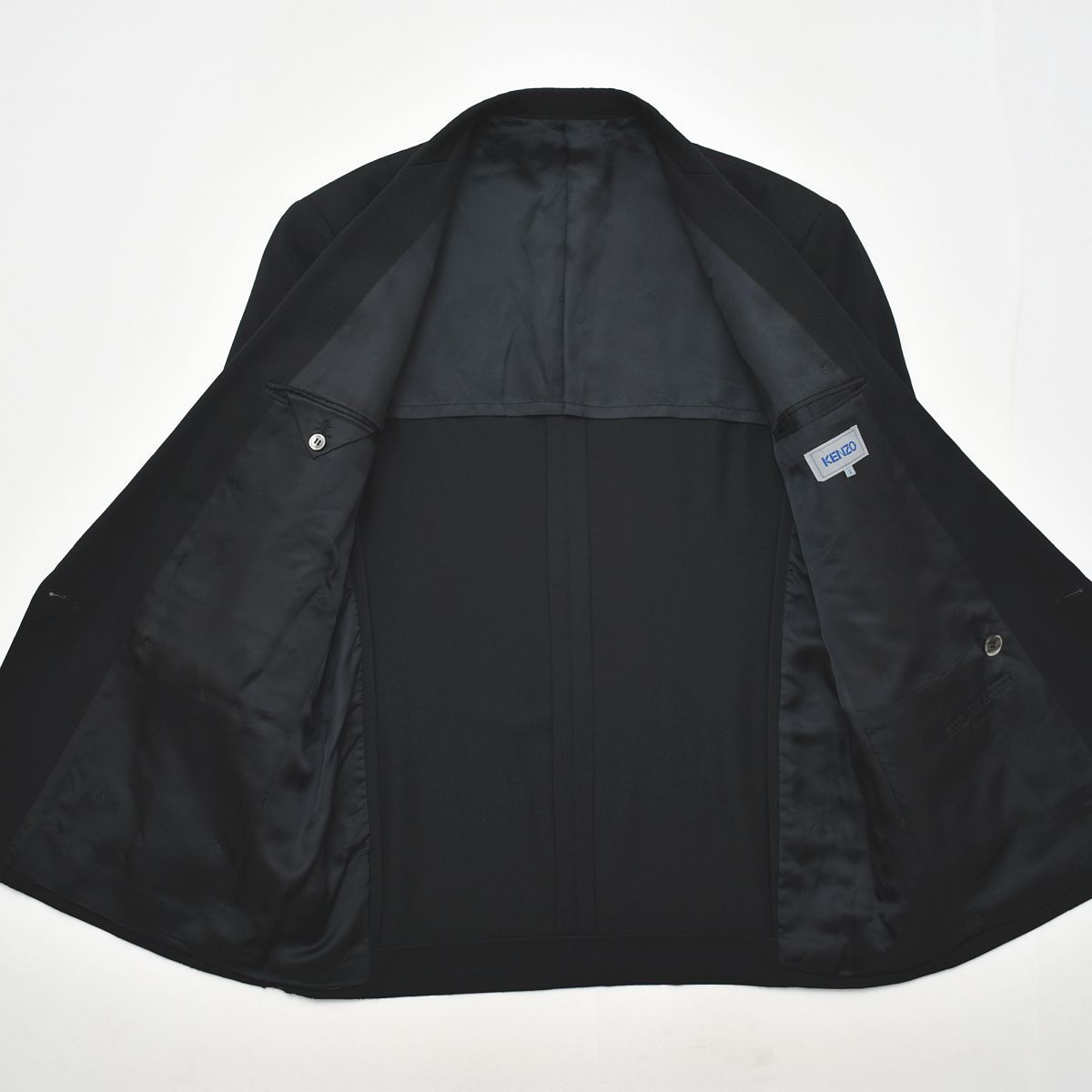ケンゾー KENZO ダブル 6B ブラックフォーマル テーラードジャケット 