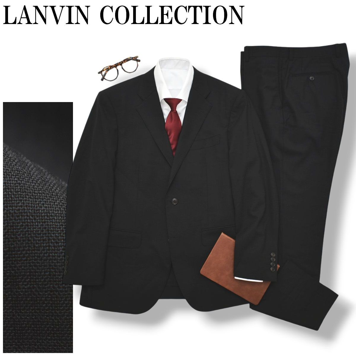 LANVIN ランバン セットアップ スーツ ジャケット 新品未使用 おしゃれ LANVIN - ランバン LANVIN セットアップ スーツ ダブルブレスト 無地