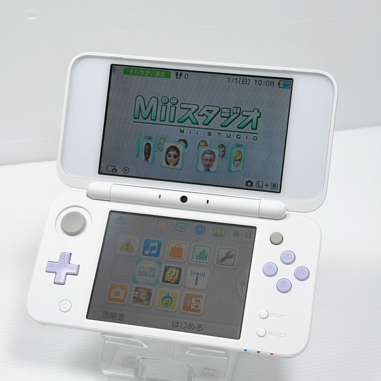 極美品 New ニンテンドー 2DSLL ホワイトラベンダー 遊べるセット 動作