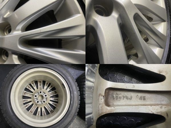 新品 25年【YK iG52C 235/50R18】スタッドレス【トヨタ 20アルファード 純正ホイール 18インチ 7.5J5HPCD114.3+45】ハイグロス　(MTC056)　クレジットカード QRコード決済可能 タイヤ新品 25年製【YK iG52C 235/50R18】スタッドレス【トヨタ 20