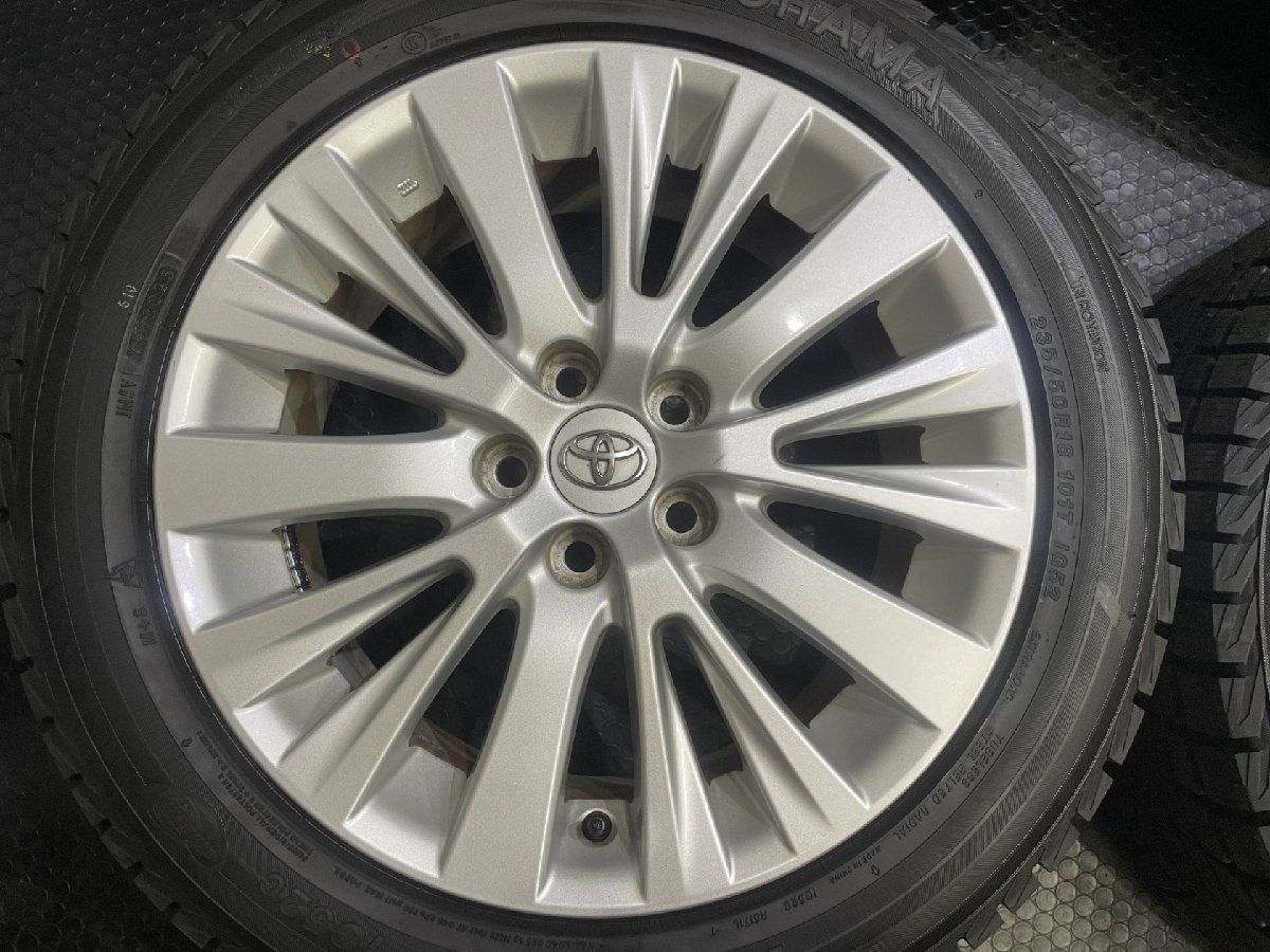 タイヤ新品 25年製【YK iG52C 235/50R18】スタッドレス【TOYOTA 30アルファード 純正ホイール 18インチ 7.5J5HPCD114.3+45】　(MTG823) クレジットカード QRコード決済可 タイヤ新品 25年製【YK iG52C 235/50R18】スタッドレス【トヨタ 20