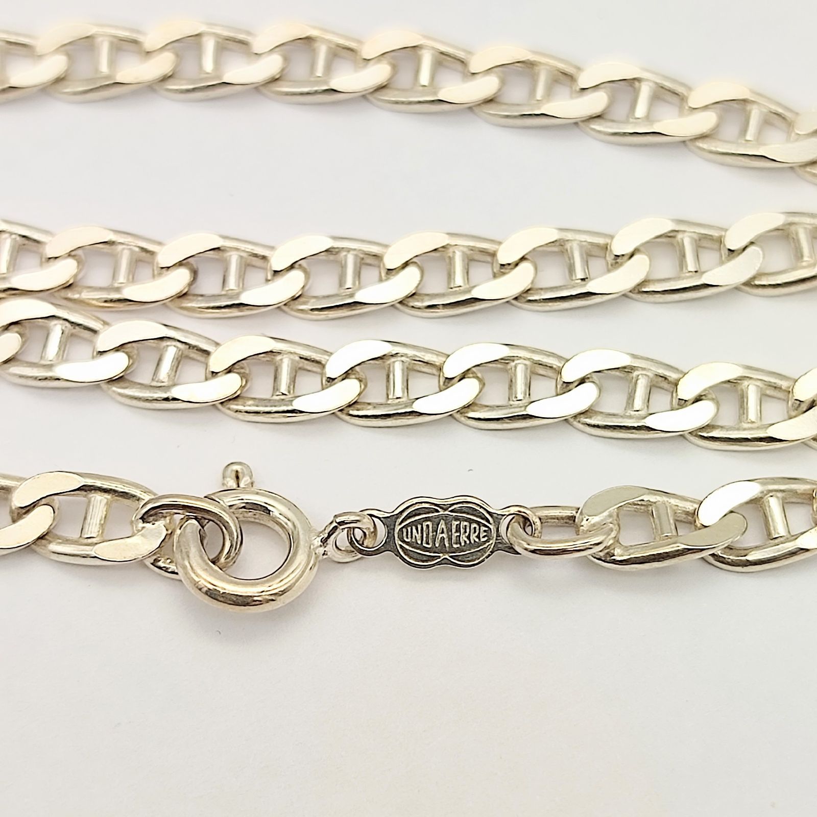 超美品】ウノアエレ UNOAERRE アンカーチェーンネックレス SILVER