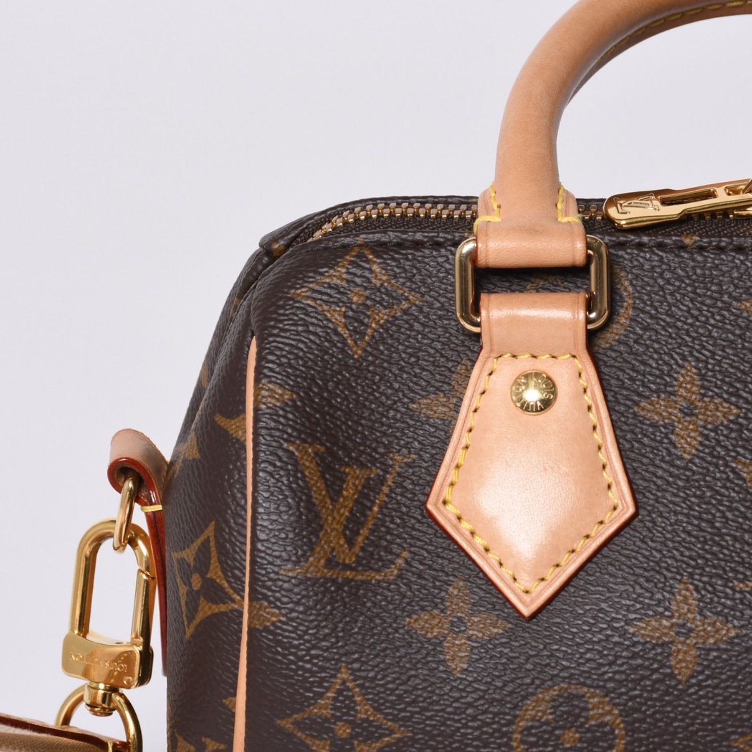 極美品 LOUIS VUITTON ルイヴィトン ハンドバッグ スピーディバンドリエール20 M46594 レザー PVC ブラウン ゴールド金具 中古 4a001241 極美品 LOUIS VUITTON ルイヴィトン ハンドバッグ スピーディバンド